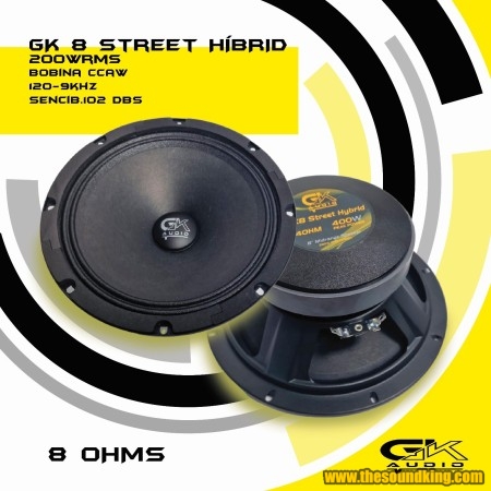 Altavoz GK Audio 8" Street Hibrid 8 Ohm