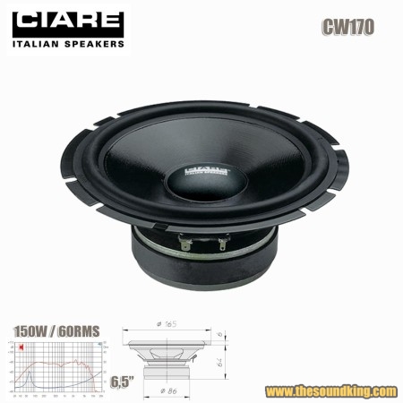 Altavoz woofer 6,5" SPL Ciare CW170